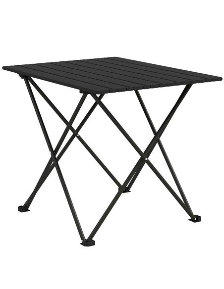Outsunny Folding Camping Table, Lightweight Metal Picnic Table with Carry Bag, Foldable Table for Outdoor Camping, Picnic, Hikin - pic 126003 | FastDaddyshop