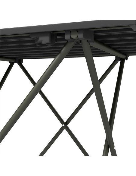 Outsunny Folding Camping Table, Lightweight Metal Picnic Table with Carry Bag, Foldable Table for Outdoor Camping, Picnic, Hikin - pic 126009 | FastDaddyshop