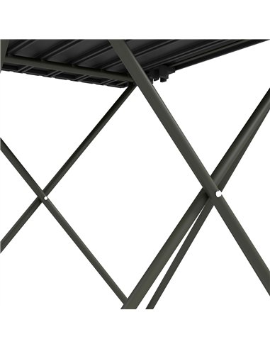 Outsunny Folding Camping Table, Lightweight Metal Picnic Table with Carry Bag, Foldable Table for Outdoor Camping, Picnic, Hikin