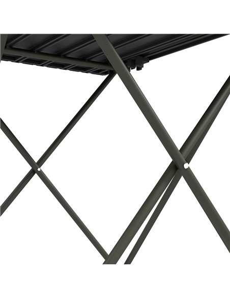 Outsunny Folding Camping Table, Lightweight Metal Picnic Table with Carry Bag, Foldable Table for Outdoor Camping, Picnic, Hikin - pic 126010 | FastDaddyshop