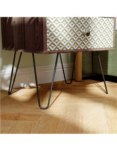 HOMCOM Nightstand, 2-Drawer Bedside Table, Bedside Cabinet, Sofa End Side Table for Living Room, Bedroom, Rustic Brown