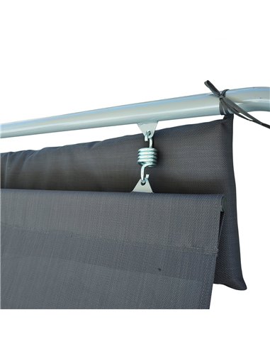 Outsunny Single Rocking Bed Hammock-Grey