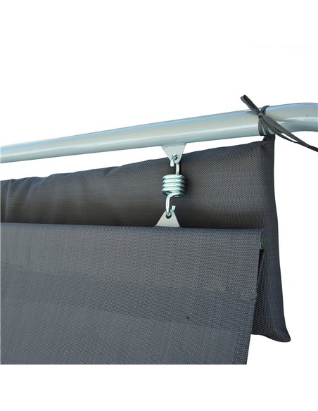 Outsunny Single Rocking Bed Hammock-Grey - pic 12632 | FastDaddyshop