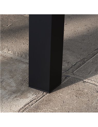 Outsunny 100cm x 60cm Aluminium Outdoor Coffee Table - Black