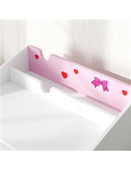 AIYAPLAY Children Study Table and Chair, Kids Desk and Chair Set with Storage, Pull-out Drawer, Gift for 3-6 Years Old - Pink - pic 126676 | FastDaddyshop