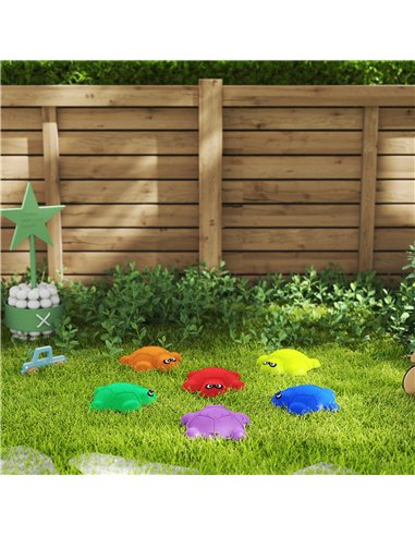 AIYAPLAY 6 PCS Balance Stepping Stones with Non-slip Edge, Indoor Outdoor Obstacle Courses for Kids Ages 3-8 Years, Multicoloure