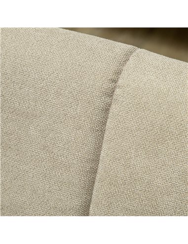 HOMCOM 3 Seater Sofa, Modern Fabric Sofa Couch, Channel Tufted Upholstered Sofa Settee for Living Room, Guest Room, Bedroom, Hom