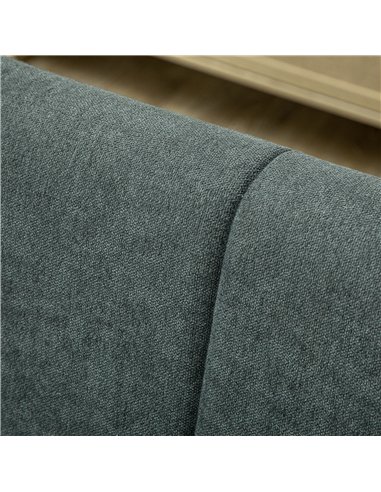 HOMCOM Three-Seater Relaxed Modern Sofa - Grey