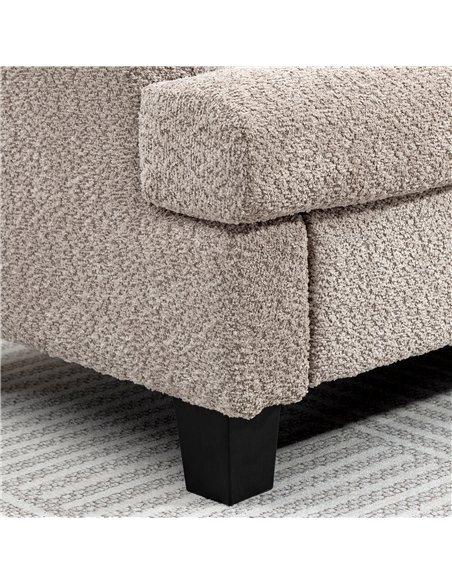 HOMCOM 2 Seater Sofa, 138 cm Loveseat Sofa with Removable Back Cushions, Chenille Fabric Small Couch Settee with S-springs for L - pic 126946 | FastDaddyshop