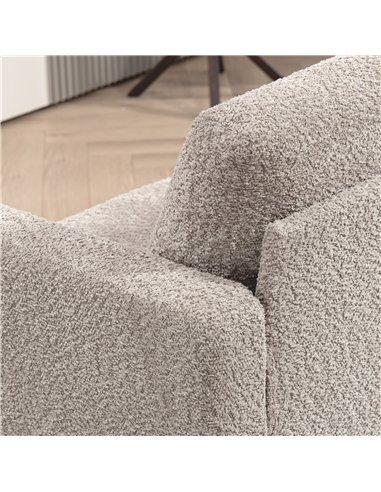 HOMCOM 2 Seater Sofa, 138 cm Loveseat Sofa with Removable Back Cushions, Chenille Fabric Small Couch Settee with S-springs for L