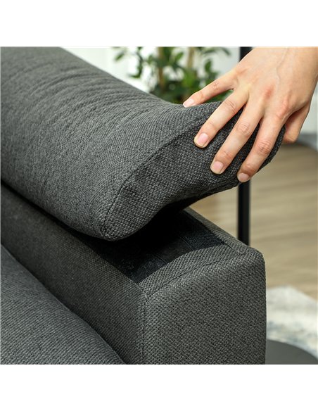 HOMCOM Pull Out Sofa Bed, Fabric 2 Seater Click Clack Sofa Bed Settee, Convertible Sofa Couch with 2 Pillows and Side Pockets fo - pic 126956 | FastDaddyshop