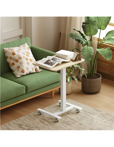 Vinsetto 68-108cm Height Adjustable Work Desk - Wood-Effect/White