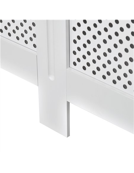 HOMCOM Wooden Radiator Cover Heating Cabinet Modern Home Furniture Grill Style White Painted (Medium) - pic 127046 | FastDaddyshop