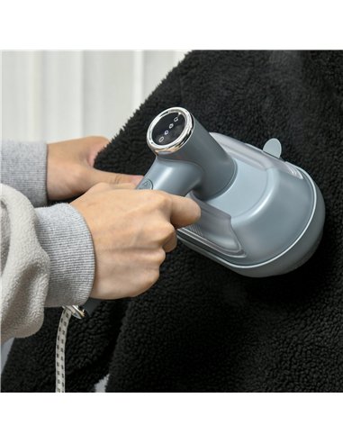 HOMCOM Clothes Steamer, 1200W Portable Handheld Garment Steamer for Home and Travel, Wrinkle Remover with Detachable Water Tank,