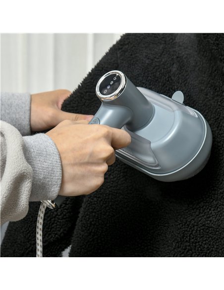 HOMCOM Clothes Steamer, 1200W Portable Handheld Garment Steamer for Home and Travel, Wrinkle Remover with Detachable Water Tank, - pic 127084 | FastDaddyshop
