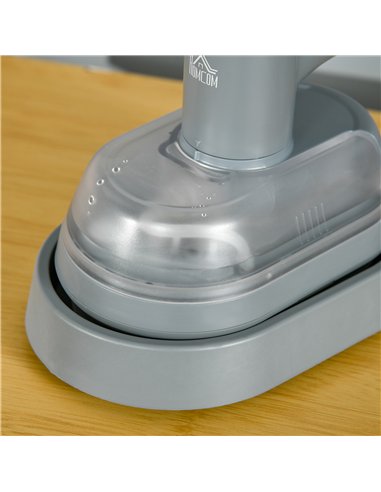 HOMCOM Clothes Steamer, 1200W Portable Handheld Garment Steamer for Home and Travel, Wrinkle Remover with Detachable Water Tank,