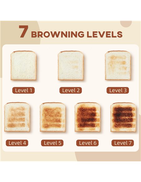 HOMCOM Kettle and Toaster Set, 1.7L 3000W Fast Boil Kettle & 2 Slice Toaster Kitchen Set with 7 Level Browning Controls, Defrost - pic 127160 | FastDaddyshop