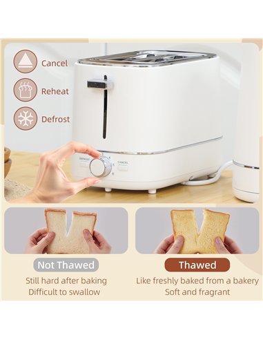 HOMCOM Kettle and Toaster Set, 1.7L 3000W Fast Boil Kettle & 2 Slice Toaster Kitchen Set with 6 Level Browning Controls, Defrost