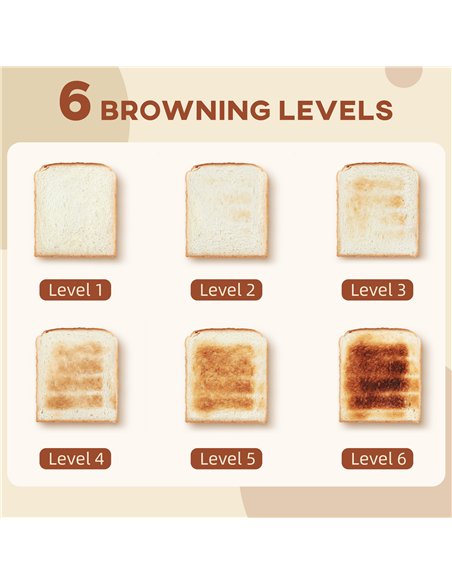 HOMCOM Kettle and Toaster Set, 1.7L 3000W Fast Boil Kettle & 2 Slice Toaster Kitchen Set with 6 Level Browning Controls, Defrost - pic 127196 | FastDaddyshop
