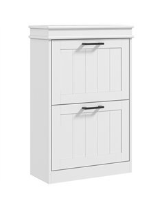 HOMCOM Two-Drawer Minimalistic Shoe Storage Cabinet, for 10 Shoes