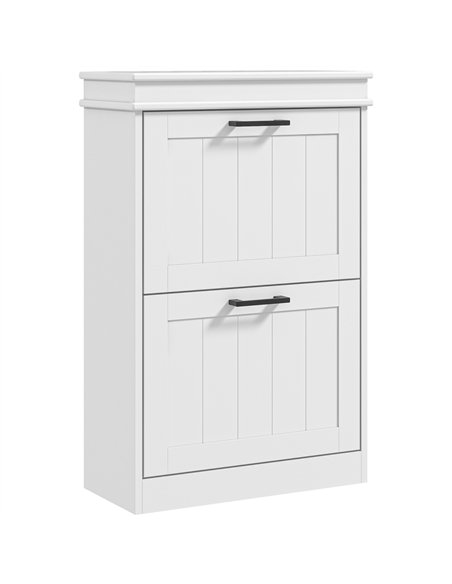 HOMCOM Two-Drawer Minimalistic Shoe Storage Cabinet, for 10 Shoes - pic 127227 | FastDaddyshop