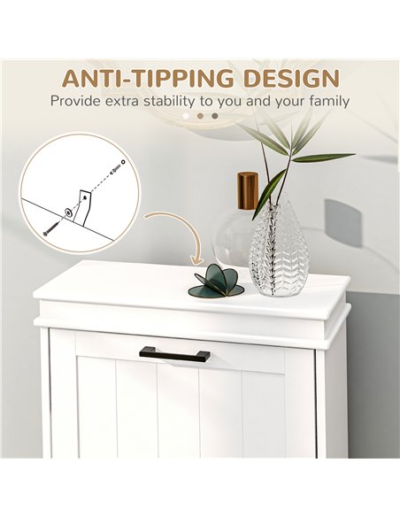 HOMCOM Two-Drawer Minimalistic Shoe Storage Cabinet, for 10 Shoes - pic 127233 | FastDaddyshop