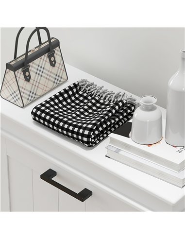 HOMCOM Three-Drawer Minimalistic Shoe Storage Cabinet, for 15 Shoes