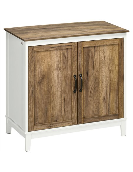 HOMCOM Farmhouse Storage Cabinet, Sideboard Storage Cupboard with Double Doors and Shelves for Kitchen, Bedroom, Living room, Di - pic 127326 | FastDaddyshop