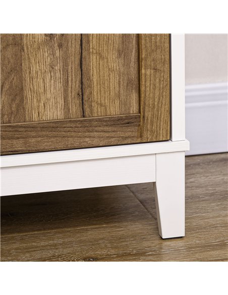 HOMCOM Farmhouse Storage Cabinet, Sideboard Storage Cupboard with Double Doors and Shelves for Kitchen, Bedroom, Living room, Di - pic 127334 | FastDaddyshop