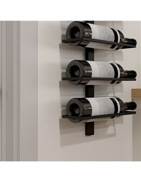 HOMCOM 10-Tier Wall Mount Wine Rack, Steel Wall Wine Rack for 10 Wine Bottles, Wall Wine Display Rack for Kitchen, Dining Room,  - pic 127442 | FastDaddyshop