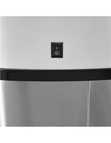 HOMCOM Stainless Steel Kitchen Sensor Dustbin Automatic Touchless Rubbish Garbage Waste Bin 58L Silver