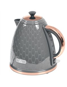 HOMCOM 3kW Rapid Boil Honeycomb Kettle - Grey