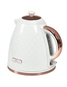 HOMCOM 3kW Rapid Boil Honeycomb Kettle - Cream