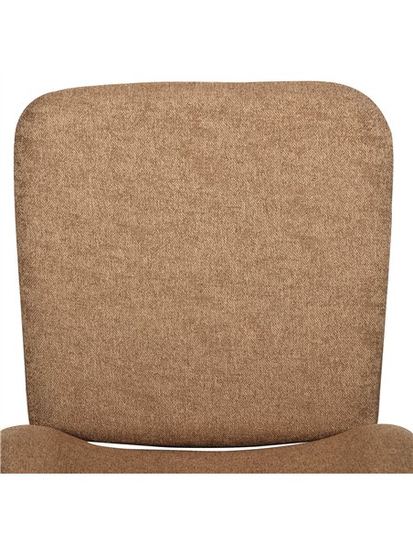 HOMCOM Bar Stools Set of 2, Linen-Touch Upholstered Bar Chairs, Kitchen Stools with Backs and Steel Legs for Dining Room, Light  - pic 127576 | FastDaddyshop