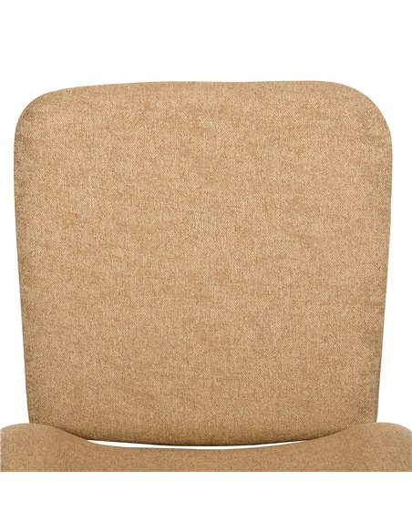 HOMCOM Bar Stools Set of 4, Linen-Touch Upholstered Bar Chairs, Kitchen Stools with Backs and Steel Legs for Dining Room, Light  - pic 127594 | FastDaddyshop