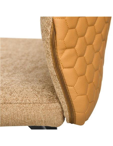 HOMCOM Bar Stools Set of 4, Linen-Touch Upholstered Bar Chairs, Kitchen Stools with Backs and Steel Legs for Dining Room, Light  - pic 127595 | FastDaddyshop