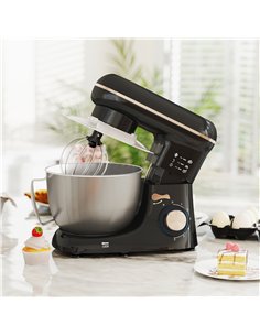 HOMCOM 1300W Kitchen Stand Mixer, with Accessories - Black 2