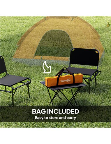 Outsunny 2 Person Camping Tent, Dome Tent with Zipped Doors, Storage Pocket, Portable Handy Bag, Orange