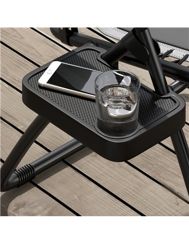 Outsunny Zero Gravity Lounger Chair Set of 2, Folding Reclining Patio Chair with Padded Seat, Cup Holder, Soft Cushion and Headr