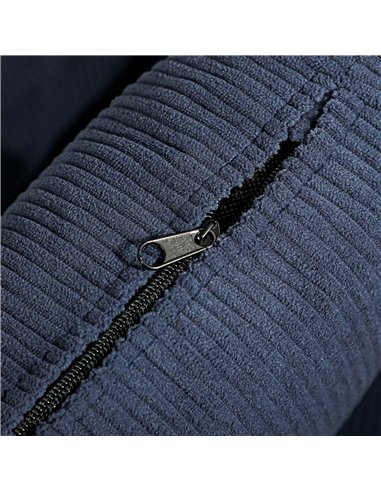 HOMCOM Corduroy Retro Accent Chair - Blue