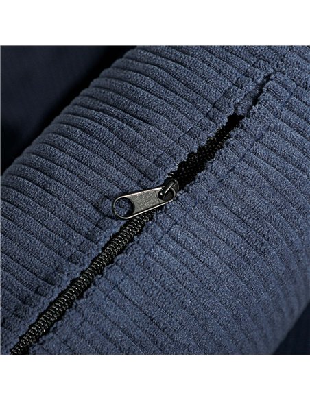 HOMCOM Corduroy Retro Accent Chair - Blue - pic 128009 | FastDaddyshop