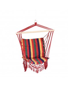 Outsunny Hammock Chair Swing, Colourful Striped