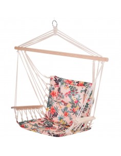 Outsunny Garden Outdoor Hanging Hammock Chair, Multicoloured floral