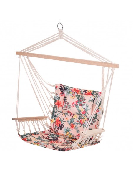 Outsunny Garden Outdoor Hanging Hammock Chair, Multicoloured floral - pic 12809 | FastDaddyshop