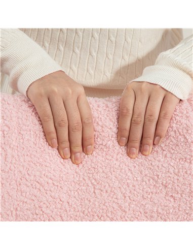 HOMCOM Teddy Fleece Rocking Chair - Pink