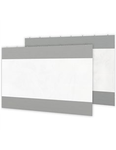 Outsunny Set of Two 3 x 2m Replacement Pergola Panels - Grey