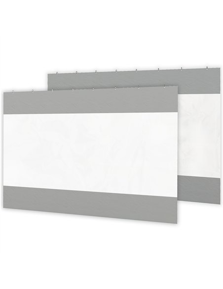 Outsunny Set of Two 3 x 2m Replacement Pergola Panels - Grey - pic 128280 | FastDaddyshop