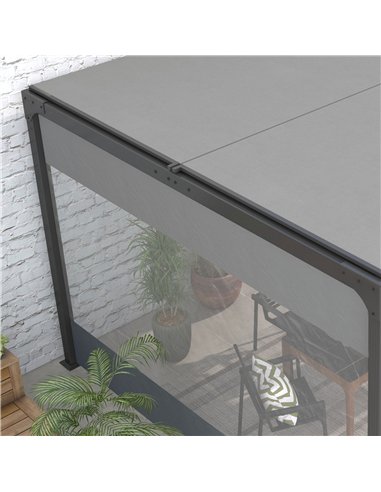 Outsunny Set of Two 3 x 2m Replacement Pergola Panels - Grey
