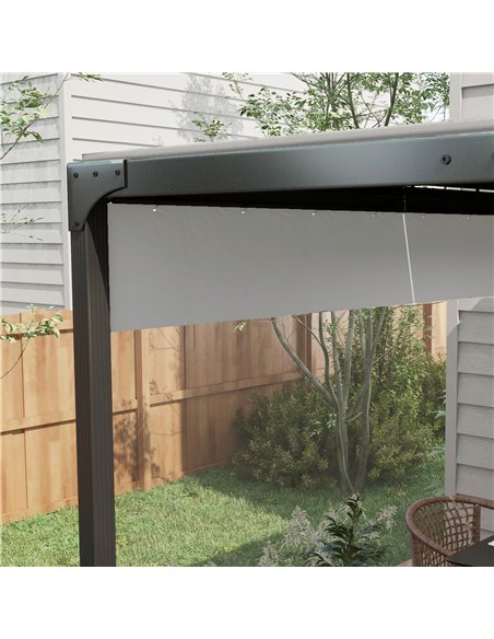 Outsunny Set of Two 3 x 2m Replacement Pergola Panels - Grey - pic 128288 | FastDaddyshop