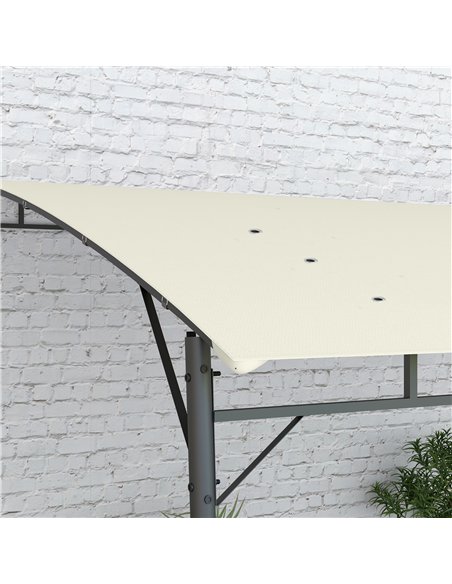 Outsunny 3 x 4m Metal Frame Pergola - Cream - pic 128296 | FastDaddyshop